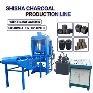 Quick Ignition Shisha Charcoal Production Line Hookah Charcoal Round Shape Making Processing Machine EPC thumbnail-1