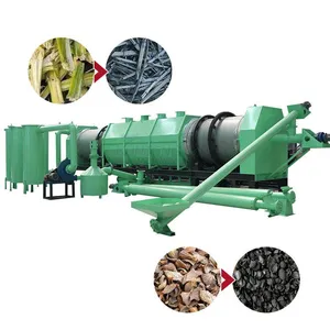 Industrial Palm Waste Charcoal Making Machine Date Palm Waste Biomass Carbonization Furnace Charcoal Production Line thumbnail-1