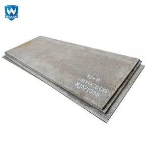 High Density Uniform Surfacing Quarry Chute Protection WD1500 Submerged Arc Chromium Carbide Overlay Wear Plate thumbnail-1