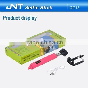 Selfie Stick With Bluetooth Shutter Button QC13 thumbnail-1
