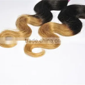 Two Tone Ombre Colored Hair Weave Bundles thumbnail-2