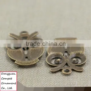Wholesale Hollow Out Diy Jewelry Large Zinc Alloy Owl Pendant thumbnail-4