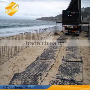 Mud Soft Surface HDPE Plastic Temporary Road Mat For Heavy Vehicles Passing thumbnail-2