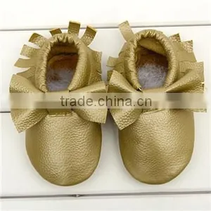 2015 100% Genuine Butter Soft Leather Baby Shoes Baby Moccasins for Promotion thumbnail-6
