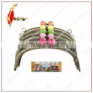 Color Pancake Half-circle Kiss Lock Sewin Purse Frame 8.5/10.5/12.5/16/20cm thumbnail-1