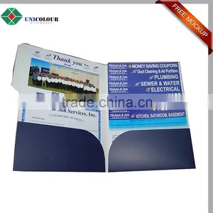Promotion Custom Cheap Price Protable Paper File Folder thumbnail-5