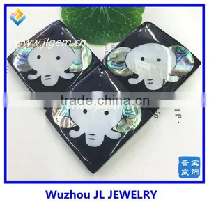 Natural Mop Beads Sea Pearl Elephant Mop Animal Elephant Beads thumbnail-1