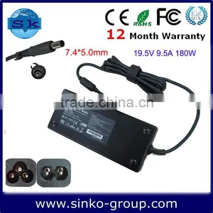 Chinese Factories Battery Charger ac Adapter 19.5V 9.5A 180W 7.4*5.0mm With Pin for DELL Notebooks thumbnail-1