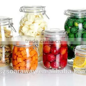 Wholesale Kitchen Glass Jars With Clip Lid thumbnail-4
