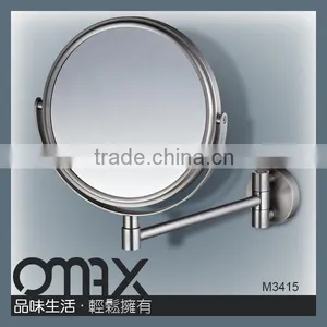 Saving Cost Brass Foldable Arm Double Sides Metal Shave Mirror thumbnail-6