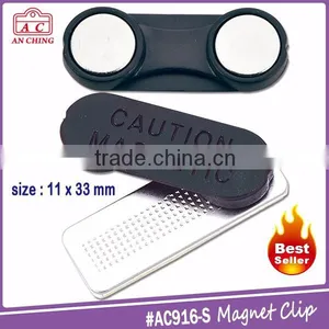 High Quality Name Magnet Badge With Plastic Housing 33x11mm thumbnail-1