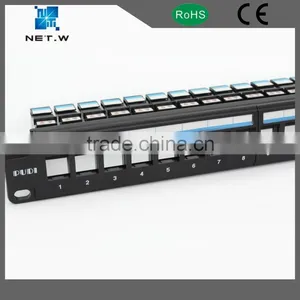 Empty Patch Panel, 24 Port 1U Keystone Jack Snap in Blank Panel for Cat5e Cat6 RJ45 19 Inch thumbnail-6