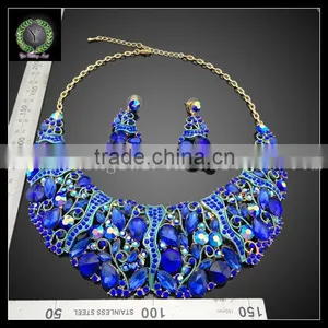 Rending Hot Products Crystal Jewellery Blue Women Accessories KHK719 thumbnail-2