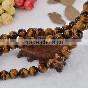 Hot Sale Natural Undyed Semi Precious Loose Stone Tiger Eye Beads For Jewerly Making thumbnail-1
