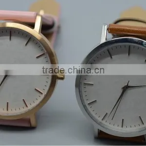 Simple Style Leather Band Wrist Watch for Gentlemen thumbnail-1