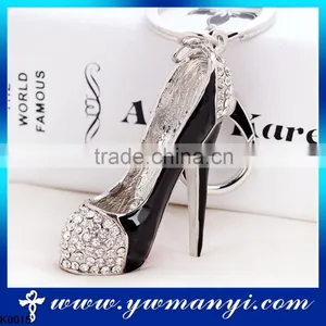Fashion Jewelry Wholesale High-heeled Shoe Key Chain Metal K0015 thumbnail-1