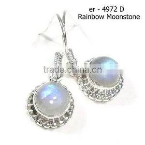 Silver Earrings Gemstone Jewelry Earrings for Women Daily Wear Earrings Drop Earrings thumbnail-1