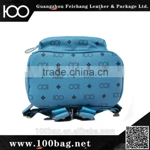 Promotional New 2014 Blue Fashion Backpack Custom Laptop Bag thumbnail-5