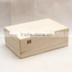 Factory Price Empty Raw Wood Gift Box thumbnail-2
