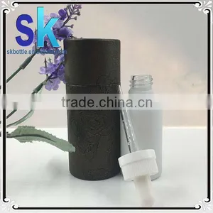 Paper Tube Packing30ml Glass e Liquid Dropper Bottle With Child Safety Cap Customize Tube thumbnail-3