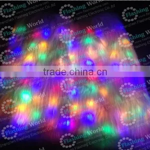 Light Up White LED Furry Leg Warmers - Rave Costume Fluffies LED Fluffies thumbnail-1