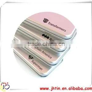 Metal Tin Pencil Box, Plain Tin Boxes, Metal Boxes With Hinged Lids thumbnail-1
