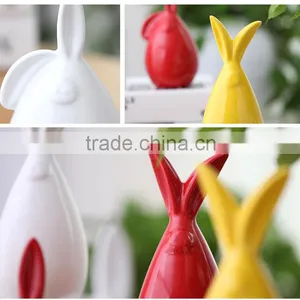 Most Popular Animal Figurine Glazed Craft Ceramic Rabbit Made in Jingdezhen thumbnail-4
