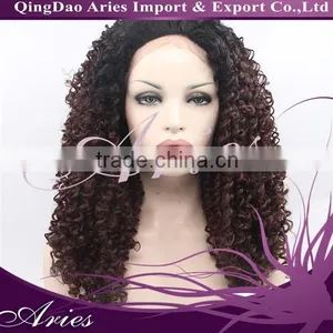 Synthetic Kinky Curly Lace Front Wig Density 150%~180% Synthetic Lace Front Wig, Synthetic Hair Wigs thumbnail-6