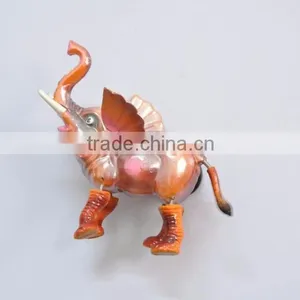Pearl Powder 4 Inch Plastic Thailand Elephant Tourist Souvenir Magnet thumbnail-2