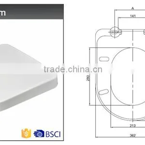 Sanitary Ceramic Toilet Bathroom Duroplast Toilet Seat Cover thumbnail-2