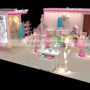 Clothing Store Display Furniture Garment Showcase Brand Underwear Shop Kiosk Display Showcase Design thumbnail-1