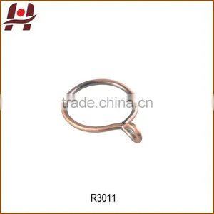 R3011-metal Iron Zinc Alloy Square Round Window Curtain Rod Pole Pipe Rings Clips thumbnail-1