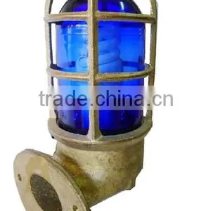 Marine Brass Outdoor Ceiling Wall Light thumbnail-3