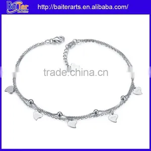Fashion 925 Sterling Silver Diamond Heart Shaped Tennis Bracelet Heart Bracelet thumbnail-5