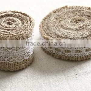 Natural Satin Christmas Ribbons Polyester Linen Ribbon thumbnail-2