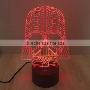7 Color Changing LED 3D Table Lamp thumbnail-1