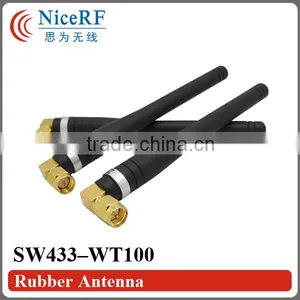 Rubber Antenna SW433-WT100 for Wireless Transceiver RF Module 433MHz Elbow Rod Antenna 433MHz Rubber Antenna 433 thumbnail-6