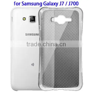 Wholesale Shock-resistant Transparent TPU Protective Case for Samsung J7, Back Cover for Galaxy J700 thumbnail-1