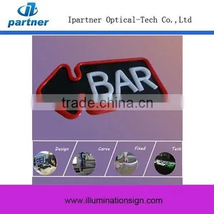 Acrylic Board Frontlit Bar Open Neon Sign, 12V BarSign thumbnail-1
