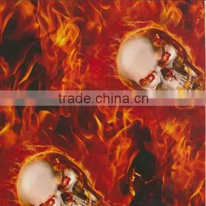 100cm Width Skull Pattern Hydrographic Water Transfer Cubic Printing Film Hydro Dip Film RQ024 thumbnail-4