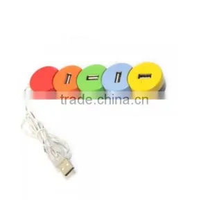 4 Port Smile-shaped High-speed USB 2.0 Hub thumbnail-2