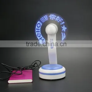 Many Models Multicolor Lighted up Led Flashing Message Mini Fan thumbnail-4