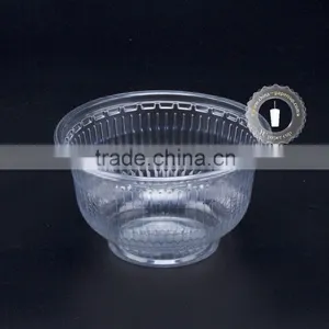 Wholesale Plastic Containers Large Transparent Salad Bowl Plastic thumbnail-2