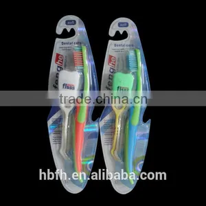 Medium Nylon Bristle Toothbrush Kit With Dental Floss and Toothpick thumbnail-4