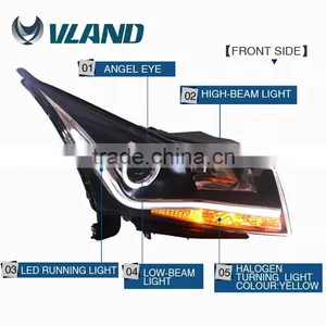 Made in CHina New Type Brighter Light Bar Headlamp Halogen bi Xenon Projector Headlight for Chevrlet Cruze Led Headlight thumbnail-5