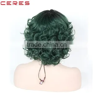 R1B/FG04 Ombre Color Wig Japanese KK Fiber High Temperature Flame Retardant Synthetic Curly Wig thumbnail-2