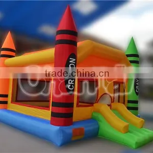 Residential Crayon Inflatable Bounce House thumbnail-3