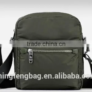 Costom Fashionable Nylon Oxford and Canvas Fabric Cross Strap Single Shoulder Messenger Bag for Men thumbnail-3