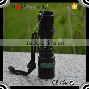 POPPAS T820 Hot Sale XPE Led Adjustable Focus Aluminum Police Security Led Flashlight thumbnail-1