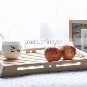 Cheap Wooden Fruit Tray Bread Tray Wooden Serving Tray thumbnail-2